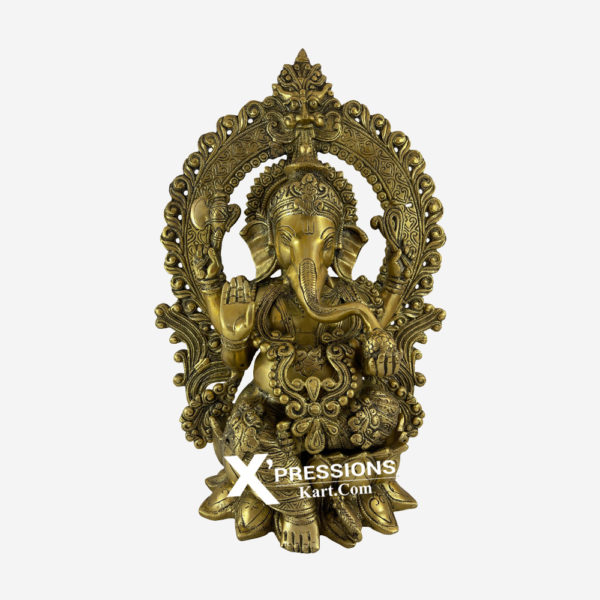 brass ganesha statue