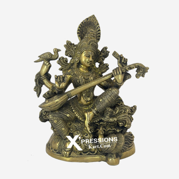 Brass Saligram Turtle Base With Tulsi