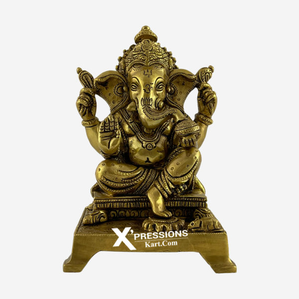 brass ganesha idol for home